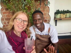 Sabine und Patenkind Lawrence